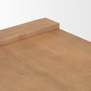 Wesson Light Brown Wood Rectangular Coffee Table - Default Title