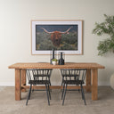 Colin 213L x 213W x 303H Black Metal Dining Chair - Default Title