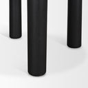 Soma Textured Black Mango Wood Round Dining Table - Default Title