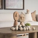 Ivan Large Wooden Head Sculpture - Default Title