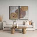 Vania Large Off White w Tan Textured Ceramic Vase - Default Title