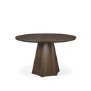Jovani 48 Solid Dark Brown Mango Wood Round Dining Table - Default Title