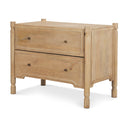 Calder Light Brown Wood 2 Drawer Accent Cabinet - Default Title