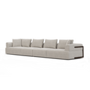 Warner Gray 2 Piece Long Sofa Set - Default Title