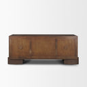 Jonan Dark Brown Wood w Dark Aged Brass 2 Door 3 Drawer Sideboard - Default Title