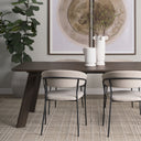 Welborn 84 Dark Brown Wood Rectangular Dining Table - Default Title