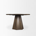 Jovani 48 Solid Dark Brown Mango Wood Round Dining Table - Default Title