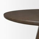 Jovani 48 Solid Dark Brown Mango Wood Round Dining Table - Default Title