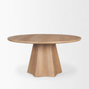 Jovani 60 Solid Light Brown Mango Wood Round Dining Table - Default Title