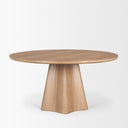 Jovani 60 Solid Light Brown Mango Wood Round Dining Table - Default Title