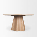 Jovani 60 Solid Light Brown Mango Wood Round Dining Table - Default Title