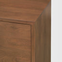 Jonan Medium Brown Wood w Dark Aged Brass 2 Door 3 Drawer Sideboard - Default Title
