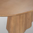 Jovani 94 Solid Light Brown Mango Wood Oval Dining Table - Default Title