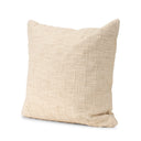 Jacory Cream Checker Textured Decorative Square Pillow Cover - Default Title