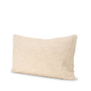Jacory Cream Checker Textured Decorative Lumbar Pillow Cover - Default Title