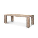 McArthur 84 Whitewash Reclaimed Wood Dining Table - Default Title