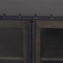 Gehry I 623x165 Black Metal Frame wWood Accent 4 Cabinet Door Two Drawer Sideboard - Default Title