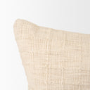 Jacory Cream Checker Textured Decorative Square Pillow Cover - Default Title