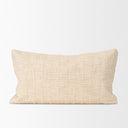Jacory Cream Checker Textured Decorative Lumbar Pillow Cover - Default Title