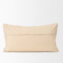 Jacory Cream Checker Textured Decorative Lumbar Pillow Cover - Default Title