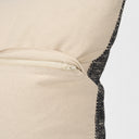 Jalia Cream and Black Cotton Decorative Square Pillow Cover - Default Title