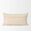 Jalia Cream and Black Cotton Decorative Lumbar Pillow Cover - Default Title