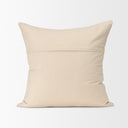 Jaxon Beige and Black Striped Cotton-Linen Decorative Square Pillow Cover - Default Title