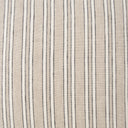Jaxon Beige and Black Striped Cotton-Linen Decorative Square Pillow Cover - Default Title
