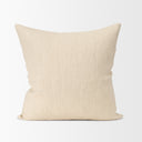 Jenner Cream Cotton-Linen Blend Decorative Square Pillow Cover - Default Title