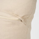 Jenner Cream Cotton-Linen Blend Decorative Square Pillow Cover - Default Title