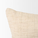 Jacory Cream Checker Textured Decorative Lumbar Pillow Cover - Default Title