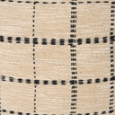 Jaela Beige and Black Striped Checkered Decorative Lumbar Pillow Cover - Default Title