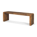 Estelle Rustic Brown Reclaimed Wood Bench - Default Title