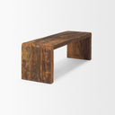 Estelle Rustic Brown Reclaimed Wood Bench - Default Title