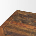 Estelle Rustic Brown Reclaimed Wood Bench - Default Title