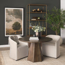 Jovani 48 Solid Dark Brown Mango Wood Round Dining Table - Default Title