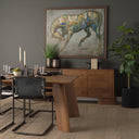 Jonan Brown Solid Mango Wood Rectangular Dining Table - Default Title