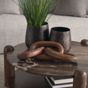 Tayla Large Medium Brown Wood Chain Link - Default Title