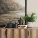 Quincy Small Matte Black Metal Decorative Bell Object - Default Title
