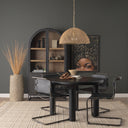 Thad 1-Light Natural Woven Rattan Dome Pendant - Default Title