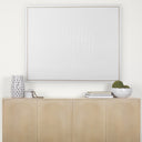 Tucker Light Brown Wood w Carved Arch Pattern 4 Door Sideboard - Default Title