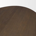 Jovani 94 Solid Dark Brown Mango Wood Oval Dining Table - Default Title