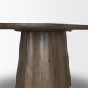 Jovani 94 Solid Dark Brown Mango Wood Oval Dining Table - Default Title