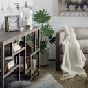 Wright I 16L x 66W Brown Wood Multi-Level Shelf Console Table - Default Title