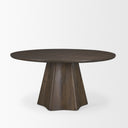 Jovani 60 Solid Dark Brown Mango Wood Round Dining Table - Default Title