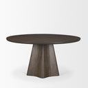 Jovani 60 Solid Dark Brown Mango Wood Round Dining Table - Default Title