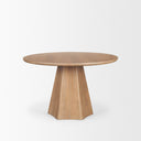 Jovani 48 Solid Light Brown Mango Wood Round Dining Table - Default Title