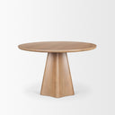 Jovani 48 Solid Light Brown Mango Wood Round Dining Table - Default Title