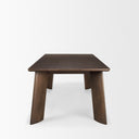 Jonan Solid Dark Brown Mango Wood Rectangular Dining Table - Default Title