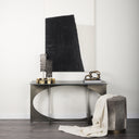 Reinhold IV Black Marble Top Iron Console Table - Default Title